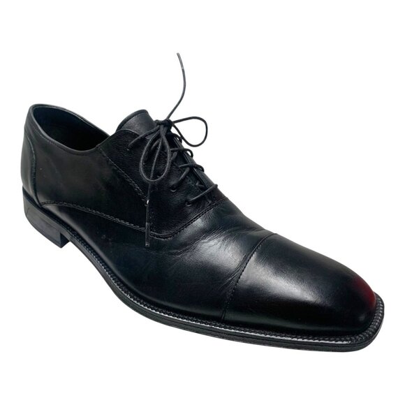 BANANA‎ REPUBLIC Black Leather Cap Toe Dress Oxfords main image 5